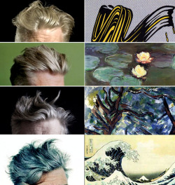 likeafieldmouse:  David Lynch’s Hair and Famous Works of Art: A Comparative Study (2011) 