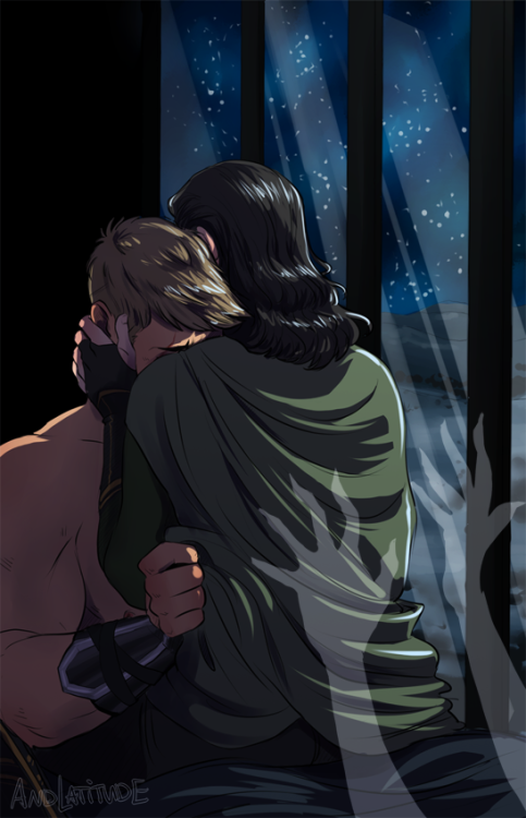 andlatitude: Here’s my art for @slamncram ‘s Thorki Big Bang! @thorkibigbangSh