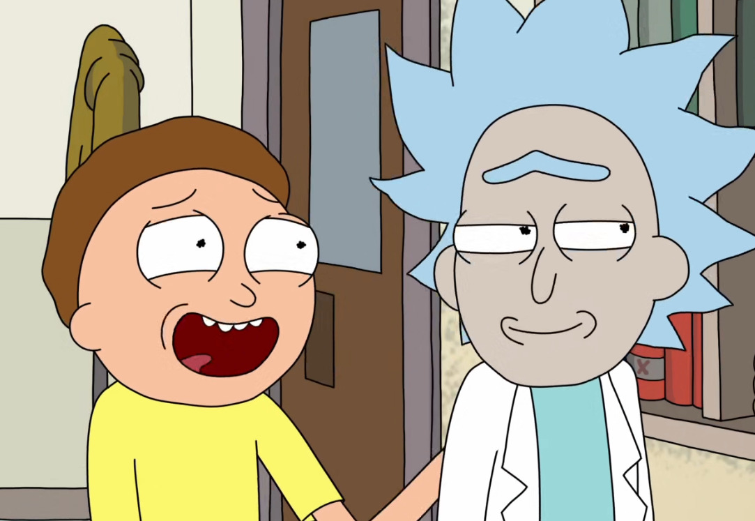 dailymortysmith:  rick: say ur proud of him say ur proud of him rick: eyyy u suckrick: