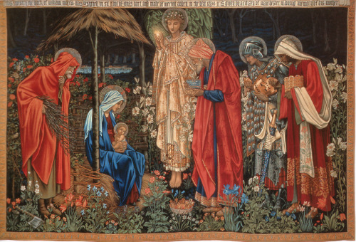 by-grace-of-god:The Adoration of the Magi, tapestry, Manchester Metropolitan UniversityDesigned 1888