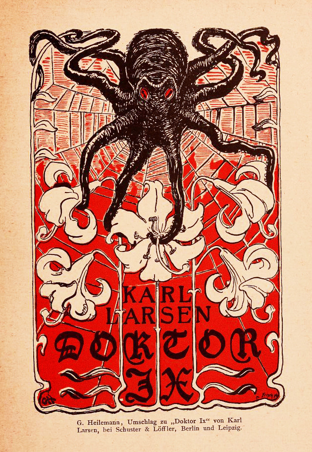 hideback:
“ G. Heilemann
Doktor Ix Book Cover, circa 1900
”