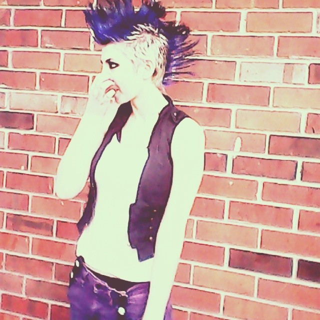 skyethepunkrockwhore:  Back when my hair looked awesome