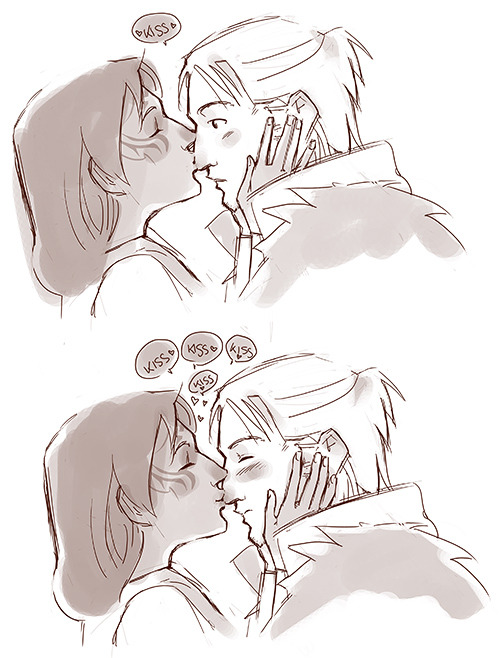 enrychan:my Hawke is really passionate about her boyfriend’s nose ❤