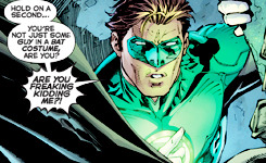 tterrymcginnis:  Bruce and Hal in Justice League: War//Justice League: Origin