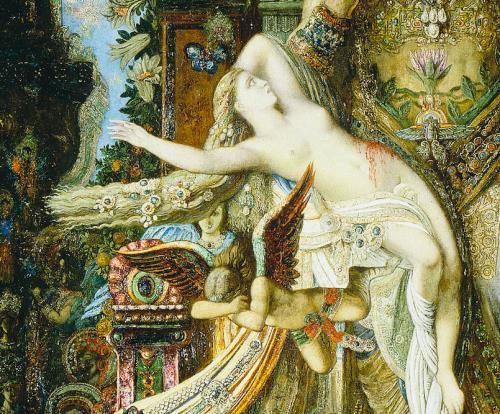 gustave moreau, jupiter and semele (details)