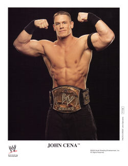 fishbulbsuplex:  WWE Heavyweight Champion John Cena  Now if you could just do that pose naked wearing the WWE Championship&hellip;.