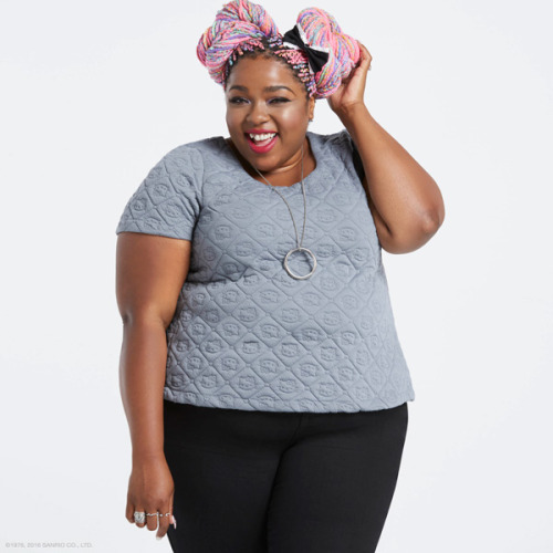 tasselfairy: Just hanging out with my bestie Hello Kitty in the new plus size collection for Torrid&