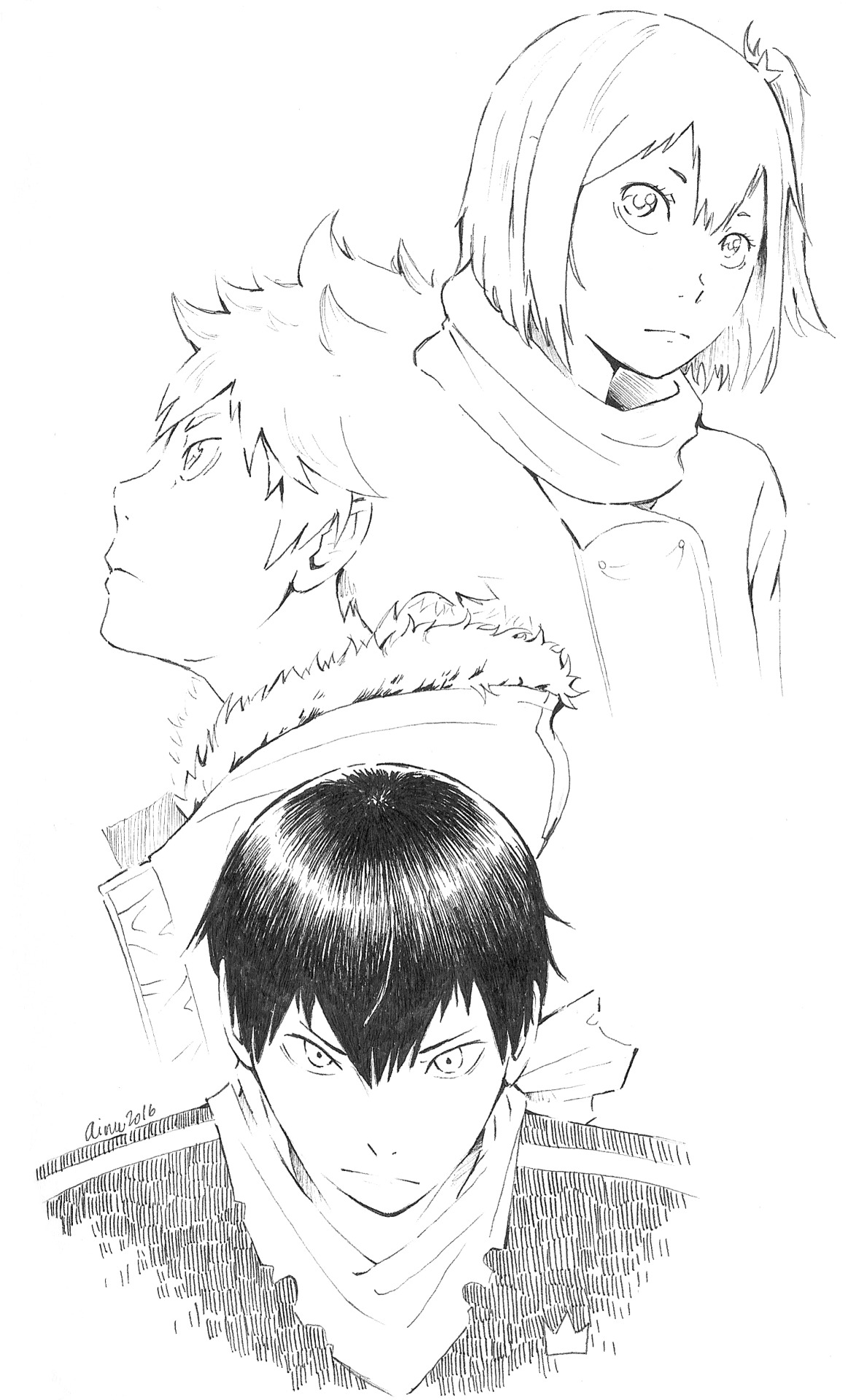 ainudraws:  Haikyuu!! + Noragami Au requested by Anon KageHinaYachi Noragami AU with