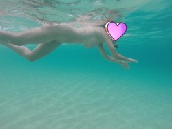 luvmyhotwife25:  Naked snorkeling in St Maarten.  The last picture always makes me think of the intro to Magnum PI where he is teaching a girl to snorkel 😎