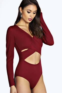 women-in-lingerie:http://www.boohoo.com/evening-tops/katie-cross-front-long-sleeve-body/invt/azz18692