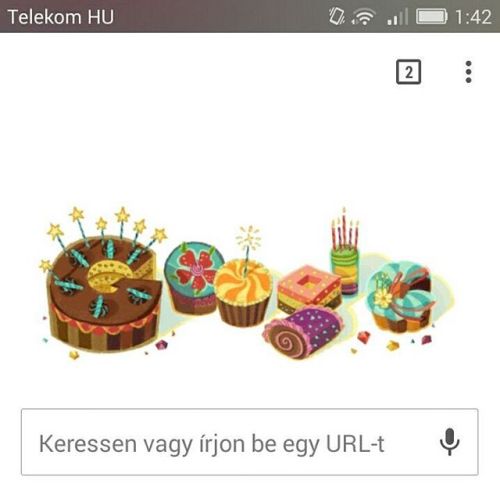 Jamás me cansaré de lo grande que es Google por felicitarme cada año #160809 #bday #sohappy #googlea