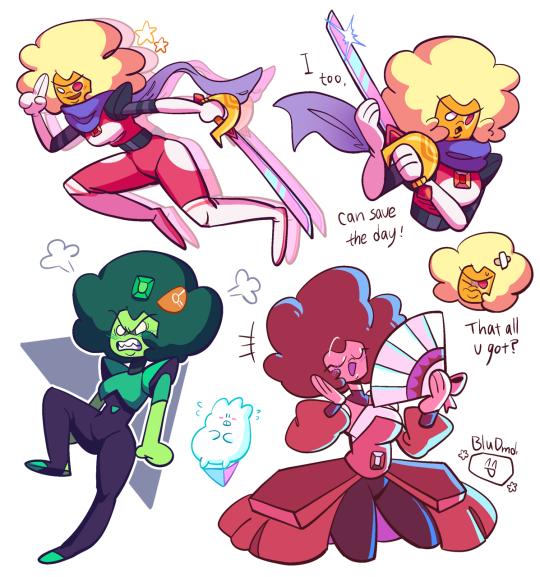 im-hungry-all-day-long:Been drawing a lot of the 4 garnets!