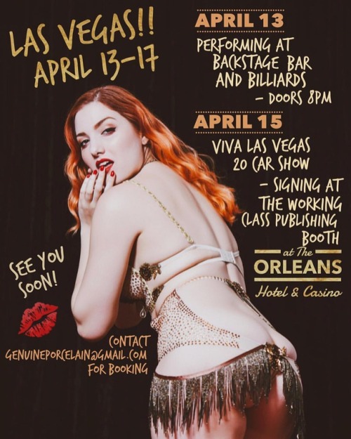 I’ll be in #lasvegas April 13-17 — April 13 I’ll be performing at Backstage Bar an