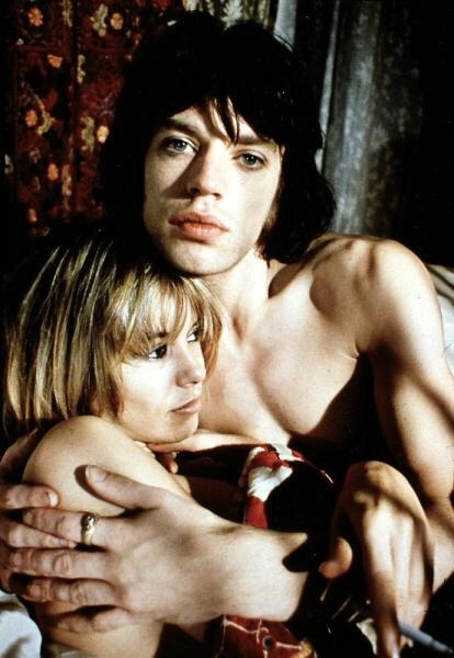 allegra-byron:  Mick and Anita on the set of Performance by Nic Roeg.