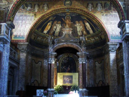 The apse of Santa Prassede. This small church is one of my favourites in Rome and try to go the