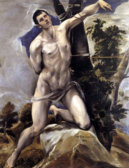 scent-of-art:  Subjects in Art: St. Sebastian  Saint Sebastian was an early Christian saint and martyr. According to Christian belief, he was killed during the Roman emperor Diocletian’s persecution of Christians. He is commonly depicted in art and