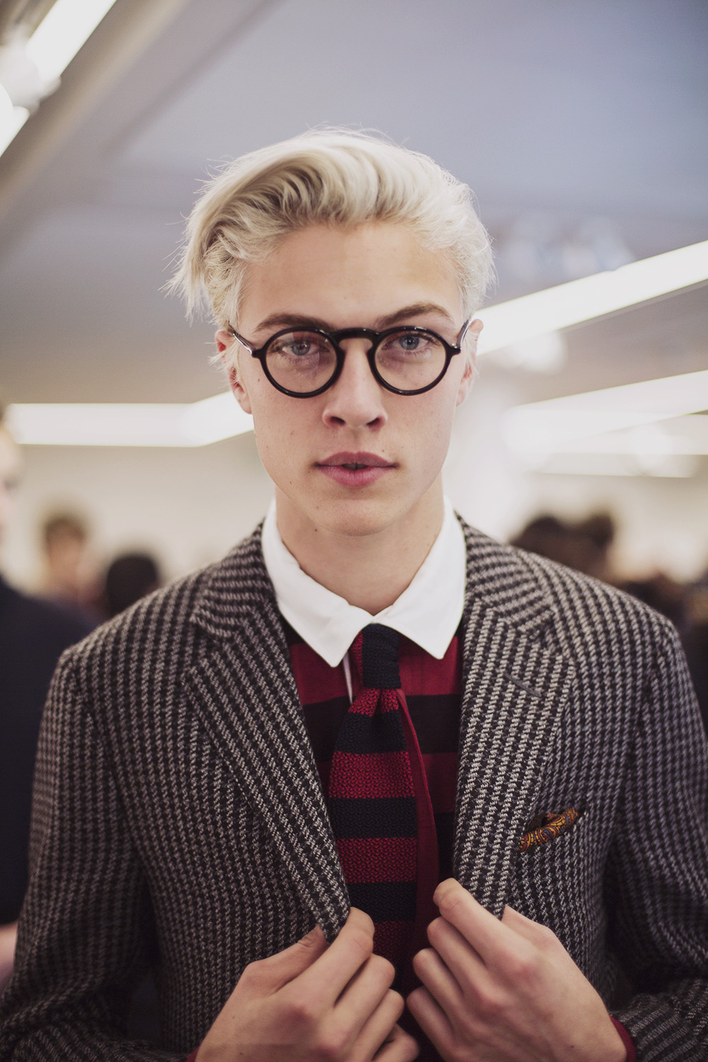 godblessmalemodels:  Dunhill F/W 15.16 backstage by Ieva Blazeviciute.