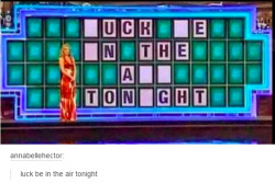 georgetakei:Not sure if this is real, but oh myyy. My mind went there, but the answer is “Luck be in the air tonight.”Source: Words Words Words 