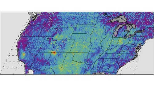 New survey of US methane leaksThis image, produced by NASA, shows methane concentrations over the Un