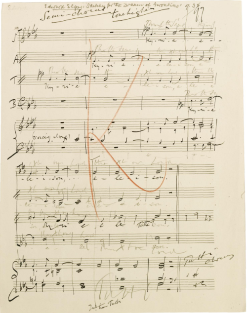 barcarole: Elgar’s sketches for The Dream of Gerontious, Op. 38, c. 1899.