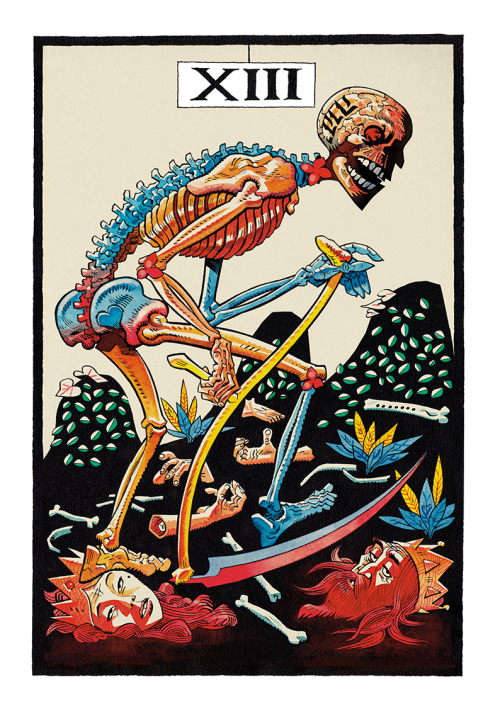 thisismrtito: Tarot (8-14) by Jamie Hewlett The Suggestionists  art exhibition