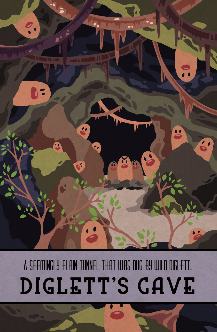 retrogamingblog:  Pokemon Travel Posters made by PoriPori