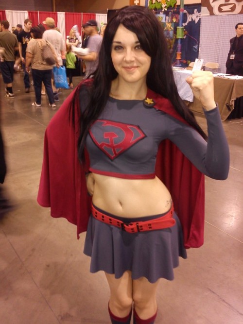 newrulesnewlife:  Red Son Supergirl from Phoenix Comic Con. Red Son is one of my favourite Superman 