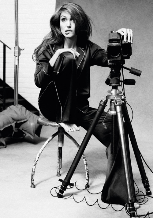 stars-et-shooting:  Angelina Jolie’s self portrait with Hasselblad. 