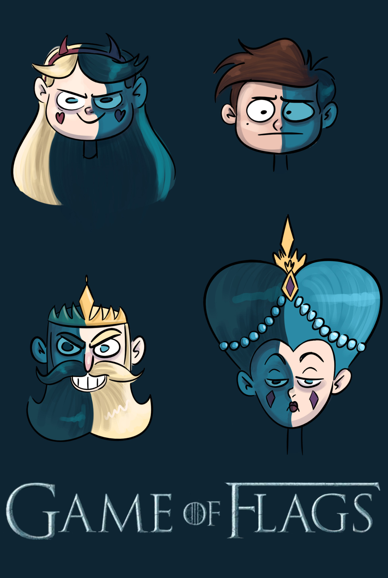 kgishfishart:  How can I resist combining these two shows?  