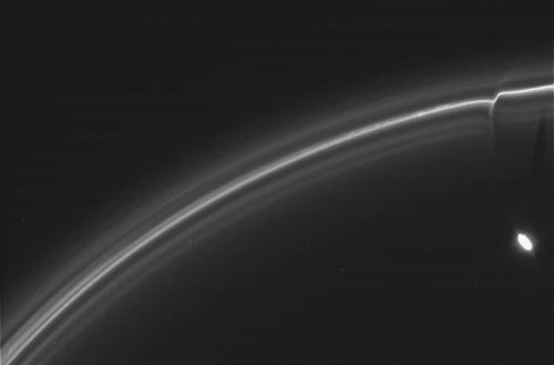 spaceplasma:This animated series of images of Saturn’s F Ring was acquired by Cassini on June 10, 20