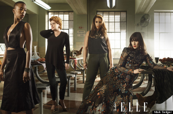 belle-ayitian:  The cast of Orange Is The New Black in the February issue of Elle