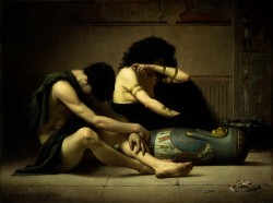 fleurdulys:Lamentations over the Death of the Firstborn of Egypt - Charles Sprague Pearce1877