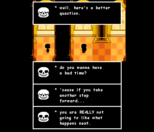 When you've been stuck on the Sans boss fight for so long, that you