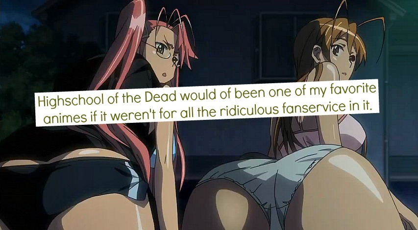 Highschool of the Dead Confession - Anime Confessions Photo (33171896) -  Fanpop