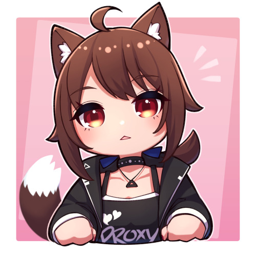 umenodo:Commission for @proxyichii !(Fullbody and Chibi Icon comms, thank you!)Friendly but shy OC, 