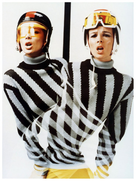 Regina Relang, photo for Ski fashion by Wieler, 1965.