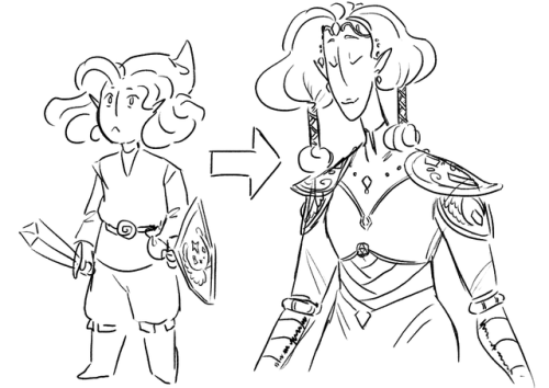 I started drawing my player character Nabiva as a lil tot and ended up just drawing a bunch of their