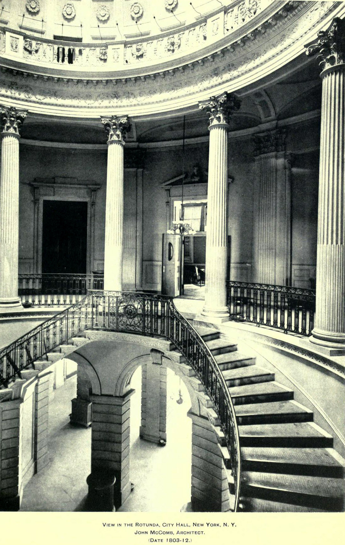 Inside the Rotunda of McComb’s City Hall, New York City