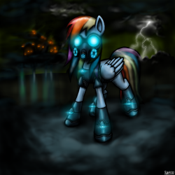theponyartcollection:  Cloudsdale Acid Rain Disaster by ~rik4100