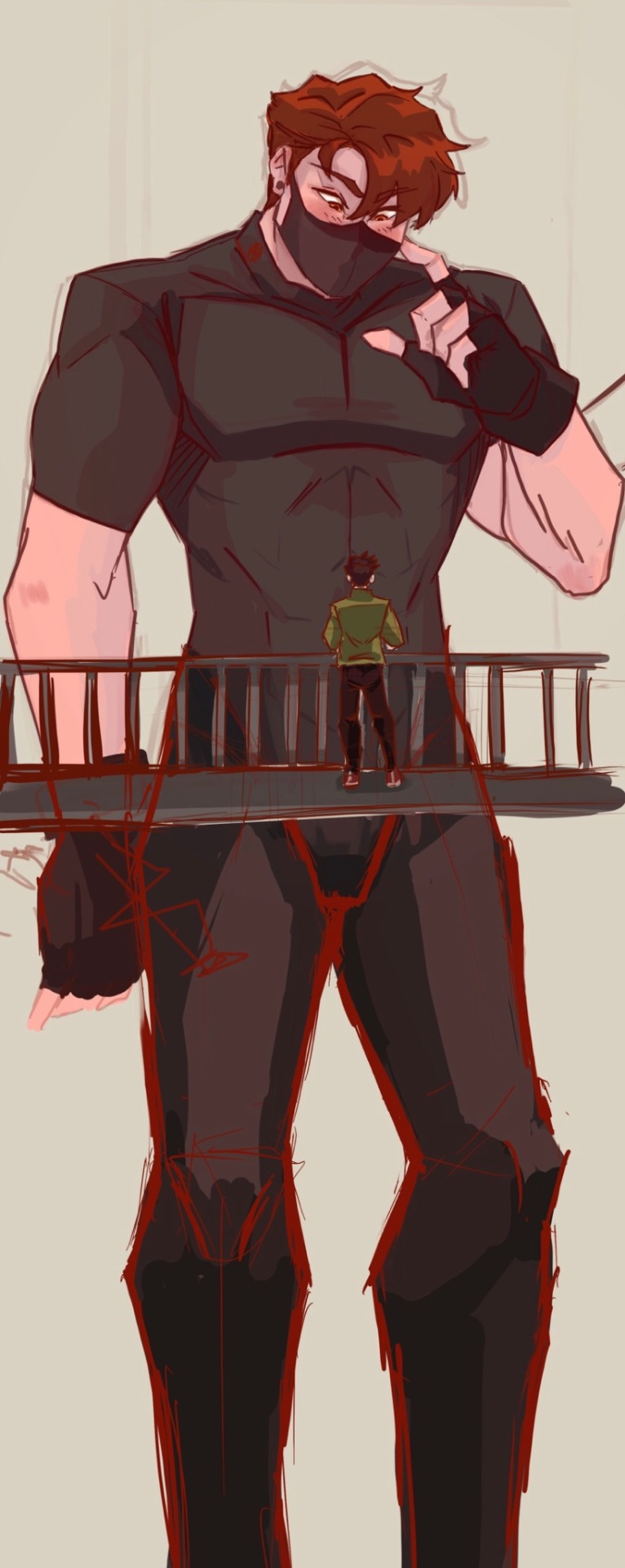 Big Boi Marcello Chattin With A Small Friend