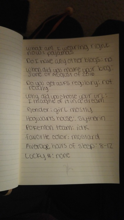 Tagged by @listerine and I tag @tapireye and @onxiety