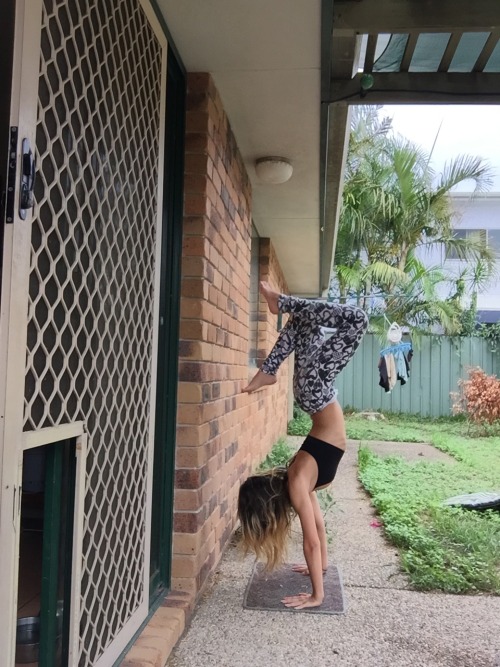 forearm and handstand pose