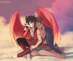 Ikimaru: Au Where Keith Is A Firebird And Lance A Half-Mermaid Pirate! [Commissioned