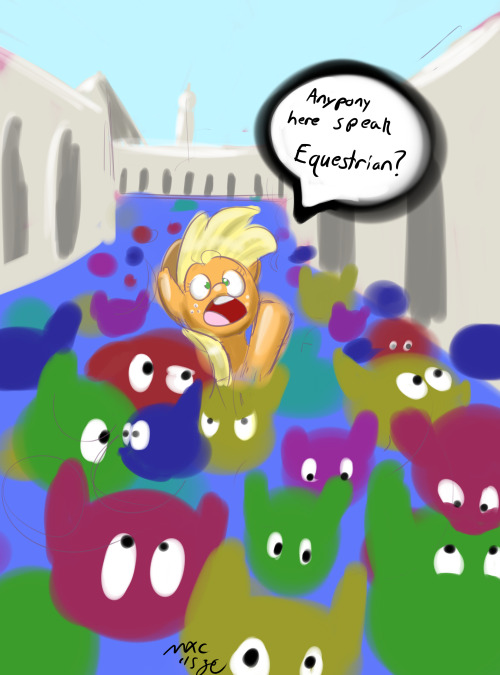 my-little-art-challenge:  Applejack is lost 1. http://command-a-pony.tumblr.com/ 2. http://asksprite.tumblr.com/ 3. http://manliestcat.tumblr.com/ 4. http://thedorkychicken.tumblr.com/ 5. http://its-pony-land.tumblr.com/ 6. http://tsitra360.tumblr.com/