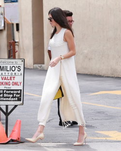 daily&ndash;celebs:    5/13/15 - Kendall Jenner going to Emilio’s Trattoria in Encino.   