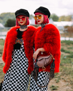 snappedbybenjaminkwan:  Aya and Ami Suzuki at Dior SS 2019 Paris Snapped by Benjamin KwanParis Fashion Week   