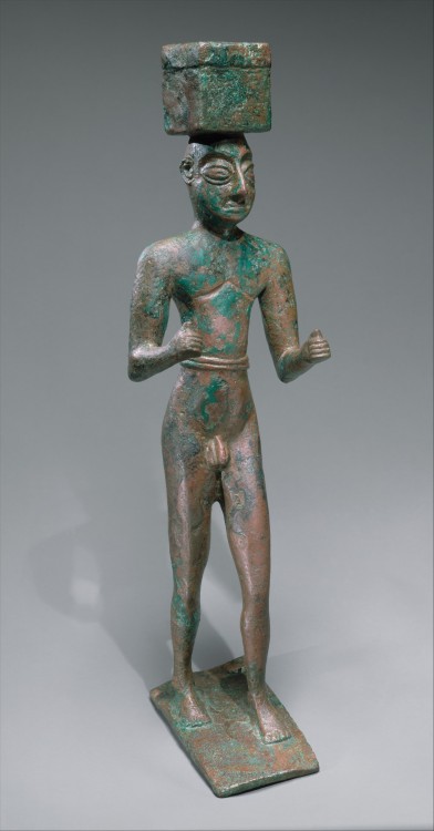 Man carrying a box, possibly for offeringsSumerian, c. 2900-2600 B.C.copper alloyMetropolitan Museum