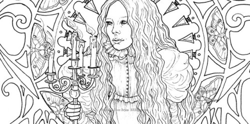 Crimson Peak (detail)A work in progress. Ink done, next step, colour!