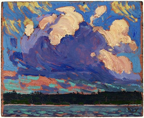 Porn photo Tom Thomson.Â Evening Cloud fall winter.