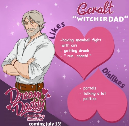 [crossover between my favourite game and my probably favourite game]geralt is a daddy <3